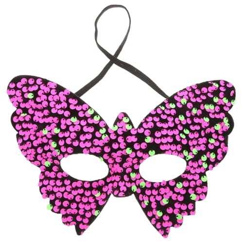 DEARMAMY Butterfly Masquerade Mask - Venetian Eyemask with Sequins for Carnival, Halloween, Cosplay & Party Costume