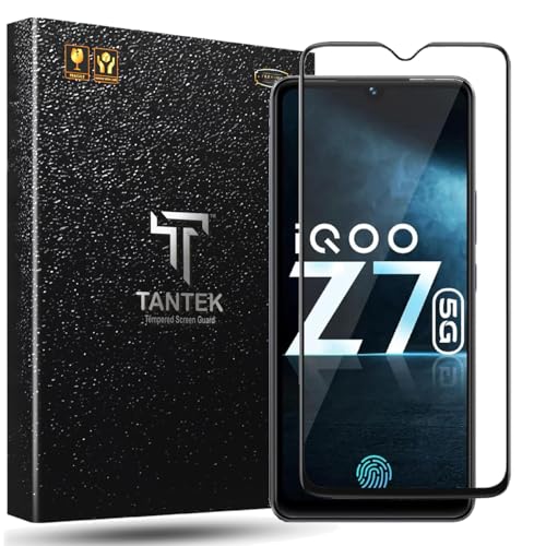 Image of TitanGuard Tempered Glass Screen Protector Guard for iQOO Z7S, iQOO Z7, Vivo Y100 and Vivo T2-9H Hardness, Military Grade, Anti-Static, Easy Installation Kit - 1 PACK