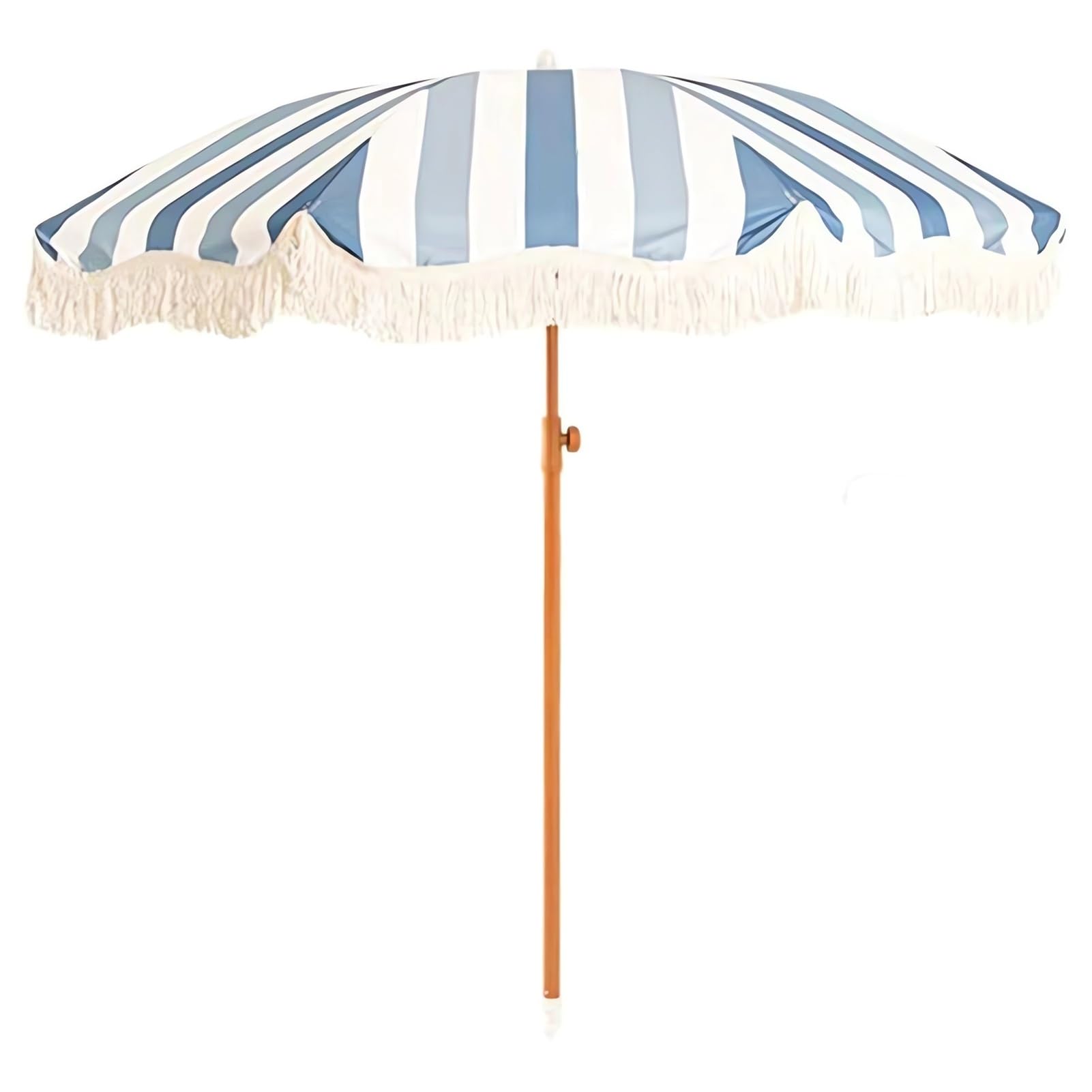 Parasol plażowy boho z frędzlami, ochrona przed promieniowaniem UV, na taras na taras na podwórko do ogrodu 16 m