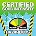 TOXIC WASTE - Nuclear Fusion Hazardously Sour Candy - Raspberry-Lemon, Pineapple-Passionfruit, Grape-Strawberry, Banana-Blueberry, & Orange-Apple Flavors - 1 lb. Bag