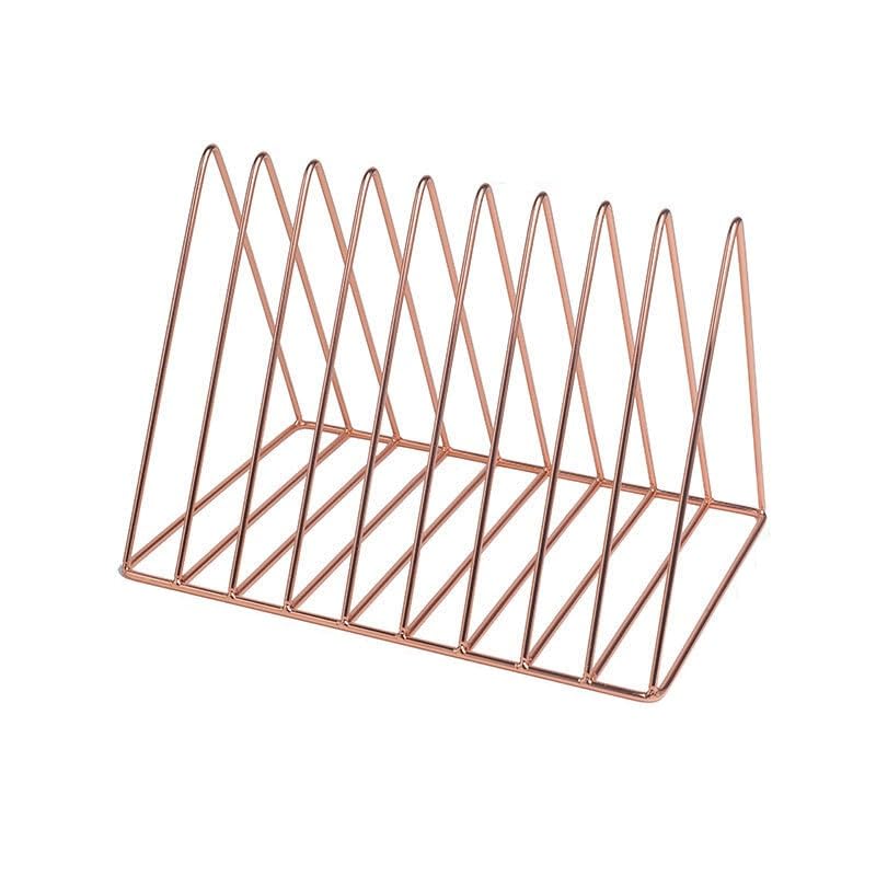 Soporte para archivos contra el desorden de documentos con diseño compacto para oficinas