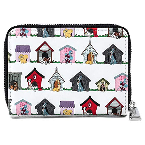 image for Loungefly Disney Dog Houses Faux Leather Zip Around Wallet, Multi, One