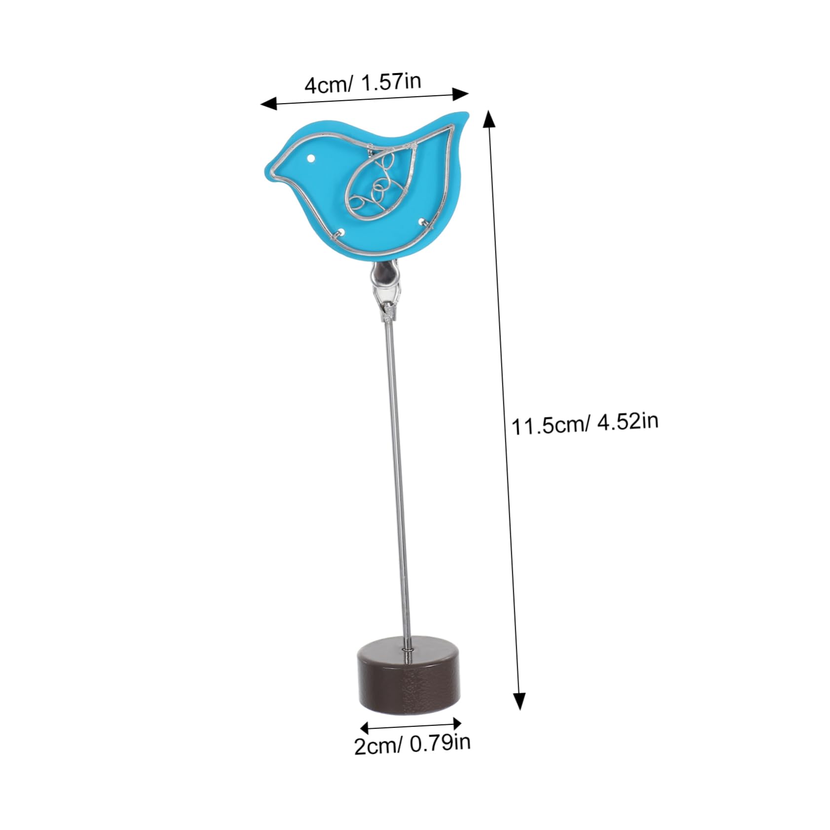 LALAFINA Cute Metal Place Card Holder for Table Versatile Photo Clip Stand for Notes Memos and Cards Unique Desktop Design for Home Office and Restaurant Use