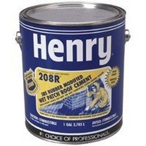 Henry Smooth Black Rubber Sbs Rubber Modified Roof Cement 1 gal.
