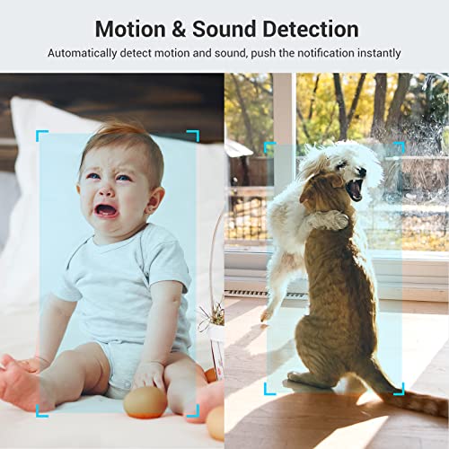 blurams Indoor Security Camera 2K, Baby Monitor Pet Camera, WiFi Cameras for Home Security with Facial Recognition, 2… - Image 3