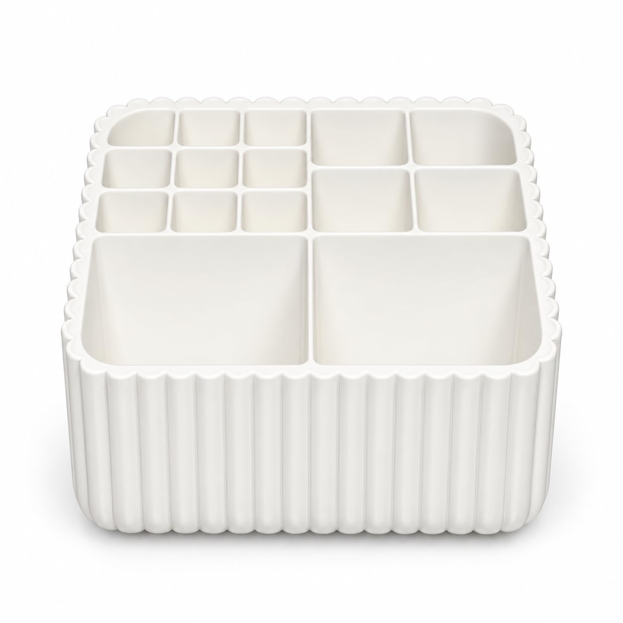 Bellatonni Organizador de Maquillaje Blanco 13 Compartimentos