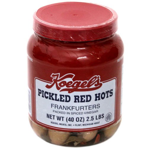 Koegel Red Hot Frankfurters 2 Jars 40oz ea
