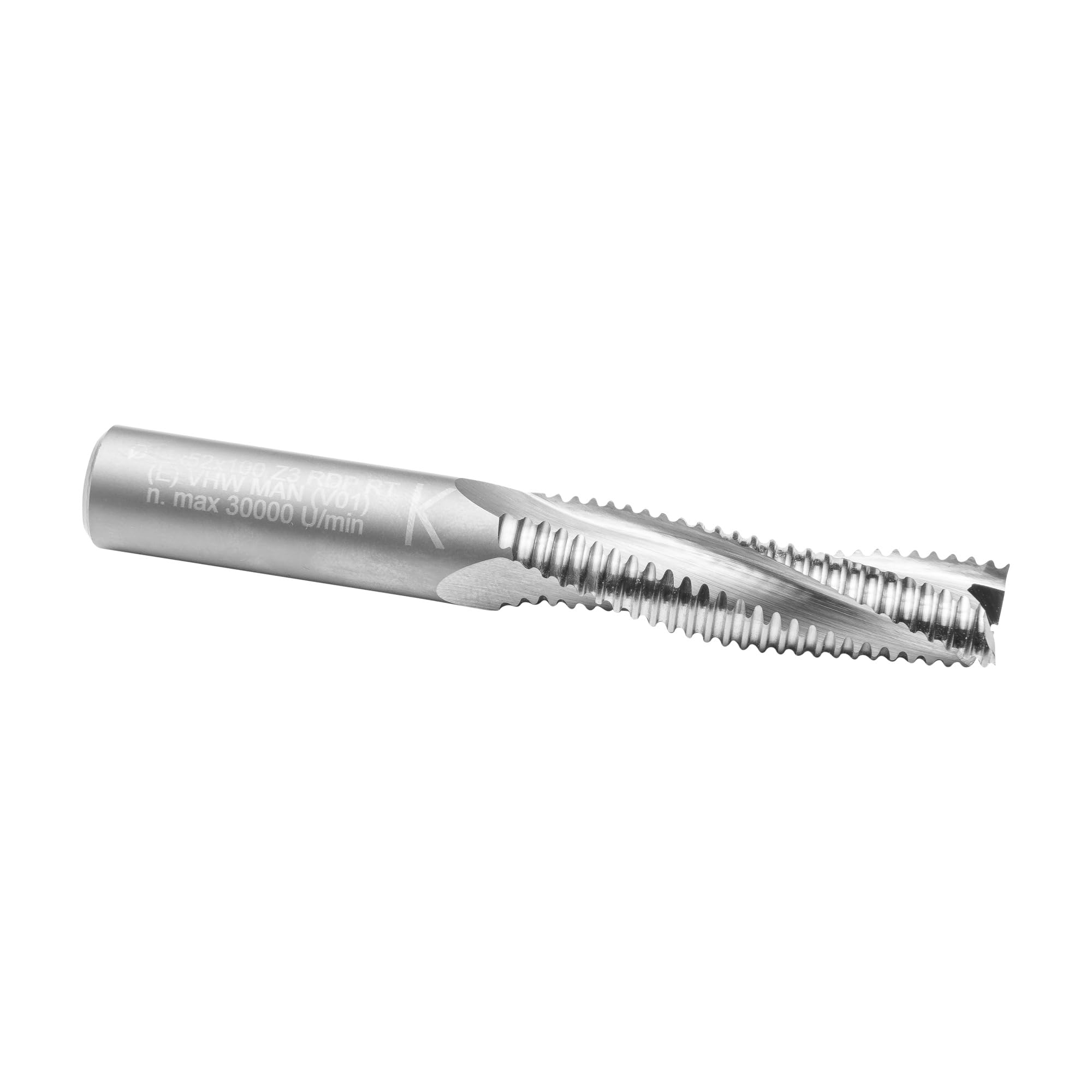 ENT 20703 Frez do obróbki zgrubnej w wegliku spiekanym, srednica (D) 14 mm, NL 52 mm, Z3, GL 100 mm, obroty w prawo / dodatnie