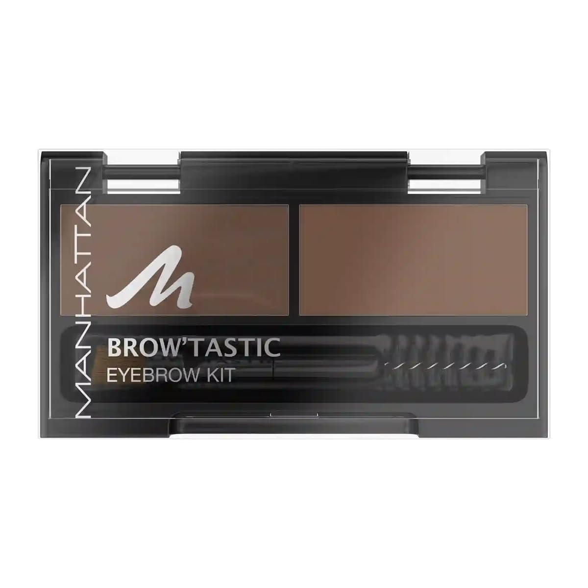 Manhattan Brow'Tastic Eyebrow Kit – Augenbrauen Wachs & Augenbrauenpuder im Eyebrow Set zum Fixieren & Färben – Farbe Brow-Nie 002 – 1 x 3g
