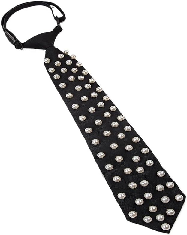 The New Black Retro Pearl Tie Is A Sweet College Commuting That Is Casual And Knot-free