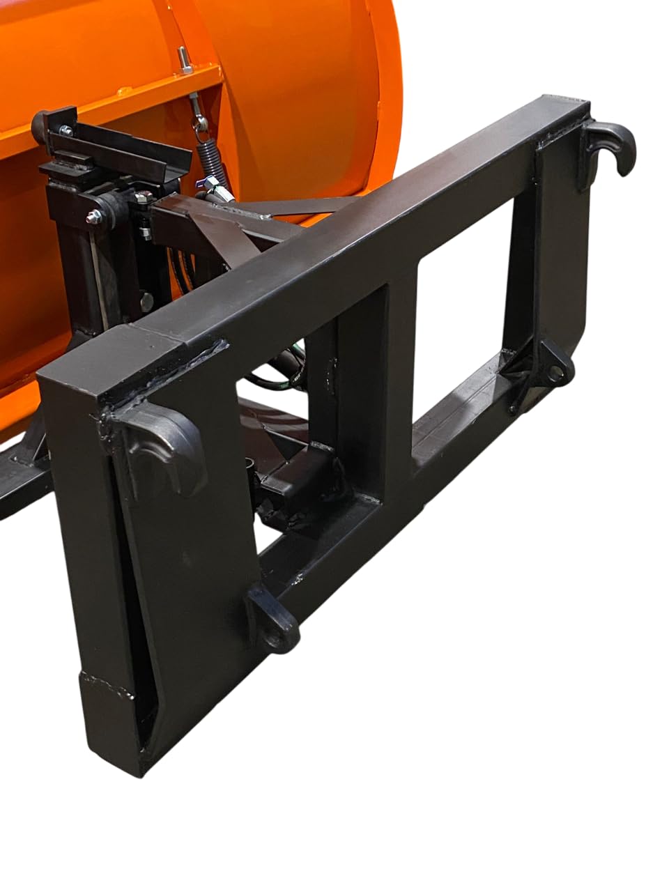 Schneepflug Räumschild Schneeschild Schneeschieber mit Euro Aufnahme Orange / 200 x 75 cm inkl. Hydraulikzubehör