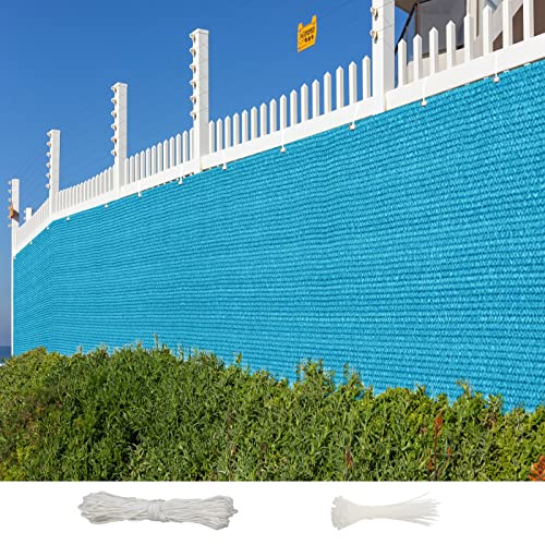 NINGBAI Brise-Vue Balcon Clôture 60 x 900 cm Écran Brise-Vue, Pare-Vue De Jardin, Écran De Balcon Ecran Tissu HDPE 220g/m², Résistant aux UV, pour Piscines Extérieures, Bleu