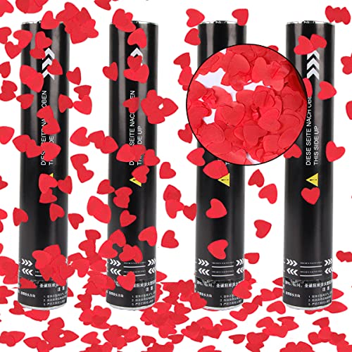 Party Popper mit Herz-Konfetti