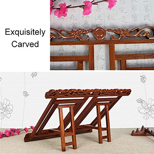 Suporte portátil dobrável para leitura de livros, suporte de música ajustável para livros de receita