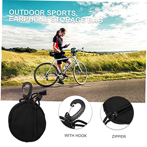 TOYANDONA Multi-purpose Utility Pouch Belt Hook Storage Bag for Headphones Coins Earbuds Sortable Compartments for Sports Hiking3