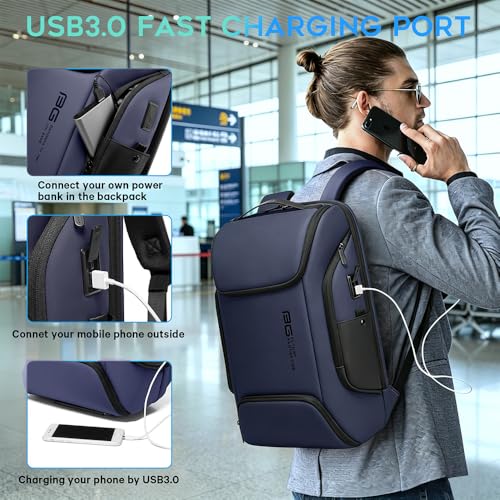 Image of FUTURE AESTHEICS Business Laptop Smart backpack Can Hold 15.6 Inch Laptop Commute Backpack Carry on bag for men and women