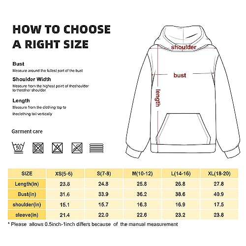 Togchis Youth Cartoon Hoodie Kids Sports Hoodies Fashion Casua Sweatshirts For Boys And Girls Animation-1 Small #TOP4