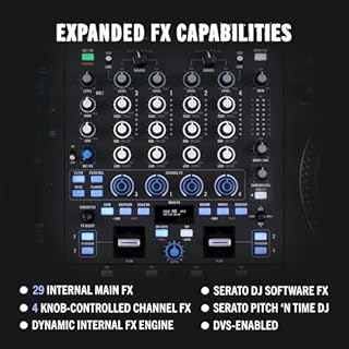RANE PERFORMER 4-Channel Motorized DJ Controller, 7" Platters with Displays, Precision Feel Faders, Stem Split, Advanced FX, Serato DJ Pro Included