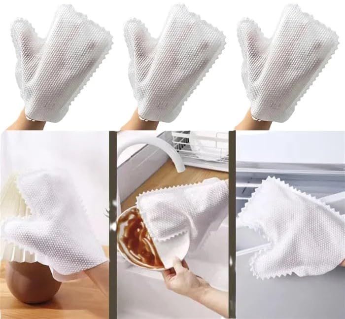 99Wholesale Disposable Rag Cleaning Gloves (Pack of 3 Pcs) (B0DGXTDNKV) Amazon Price History, Amazon Price Tracker