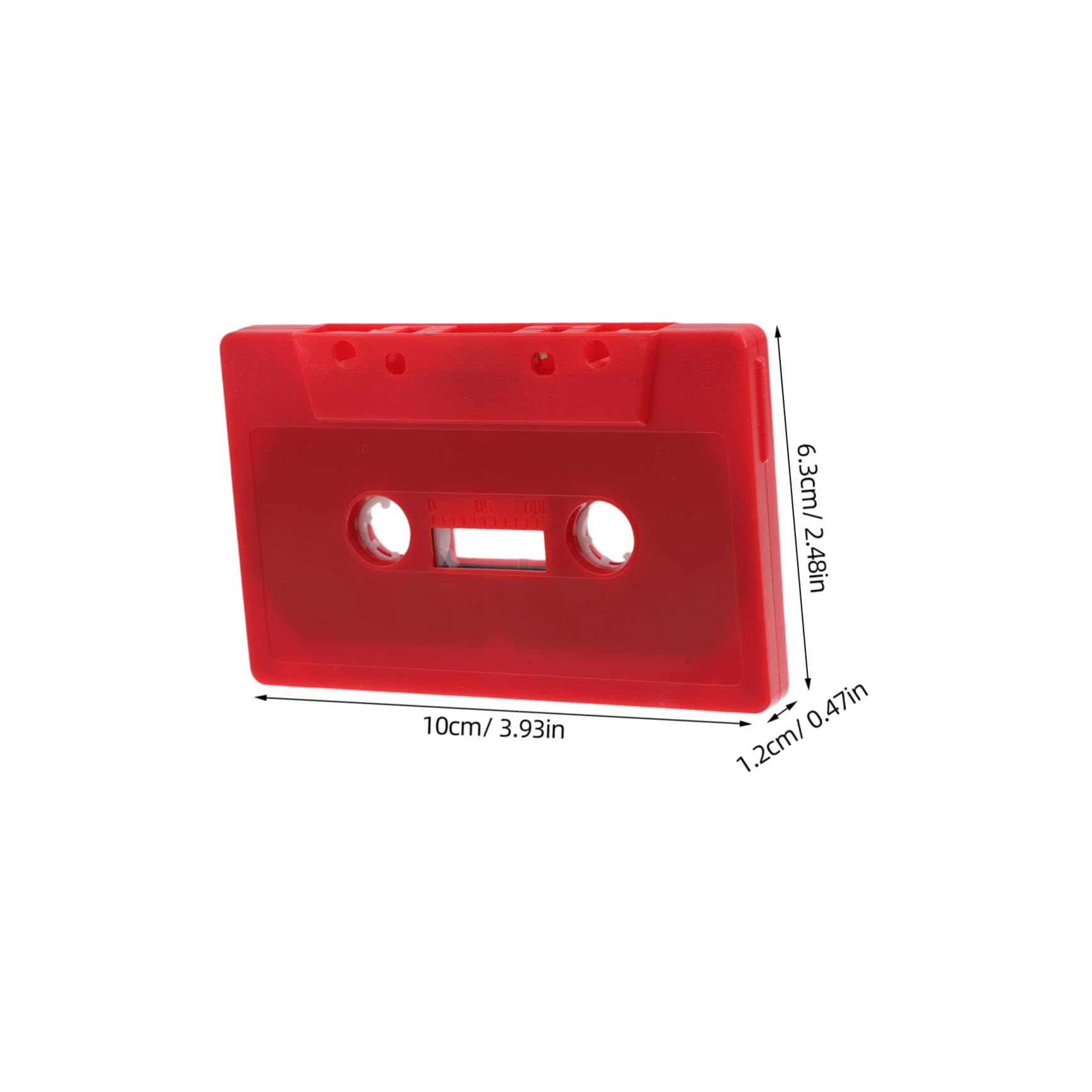 UPKOCH Vintage Cassette Tape Storage Box 2pcs Plastic Blank Decorative