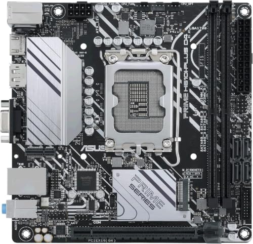 Image of ASUS PRIME H610I-PLUS D4 LGA 1700(Intel 12th Gen&Intel vPro)mini ITX Motherboard(PCIe 4.0,DDR4,USB-A 3.2 Gen 1,1GbLan,DP /HDMI /D-Sub,V-M.2(Key E),Q-LED,Mono-out with amp IC,SPI TPM header) (Pack of 10)