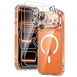 Immagine di COPIKE Cover Magnetica per 17 Pro Max 2025 con 2 Vetro Temperato e 2 copri Fotocamera Protezione, Custodia Mag Safe Sottile Antiurto, Trasparente