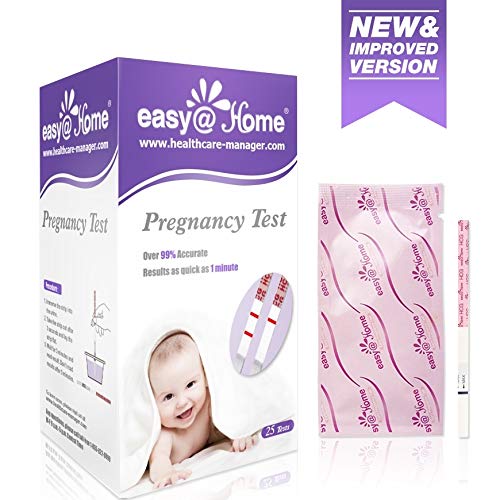 Pregnancy Test Strips for Early Detection, Fertility Test Kit, 25 HCG Tests, Powered