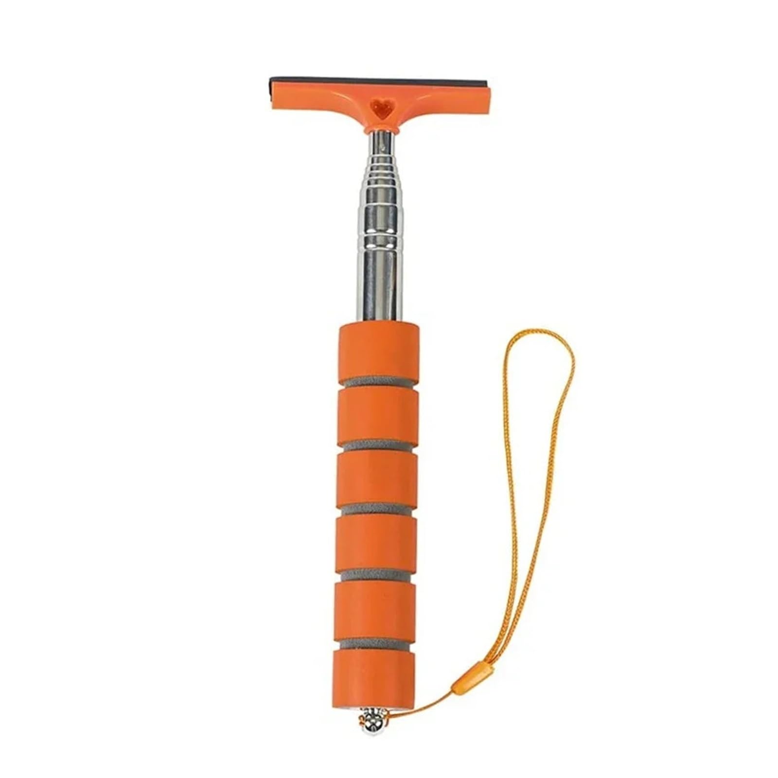 Car rearview mirror wipers Retractable Car Rearview Mirror Wiper Portable Rainy Cleaning(Orange)