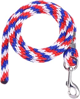 Housoutil Cuerda De Ecuestre Resistente Trenzada Colores Rojo Blanco Cierre Metálico