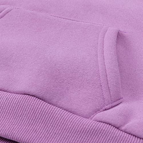 Kids Tales 2Pcs Youth Brushed Fleece Tracksuit Thick Cotton Hoody Sweatsuit Teens Solid Pullover + Sweatpants Outfits Set3