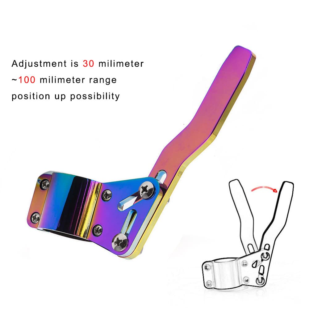 Blinkerhebel Verlängerung, MoreChioce 18mm-28mm Einsteller Lenkstange Aluminiumlegierung Auto Blinkerhebelverlängerung Lenkrad Drehstange Position Up Kit Blinkerhebel Positionierungs Kit,Schwarz