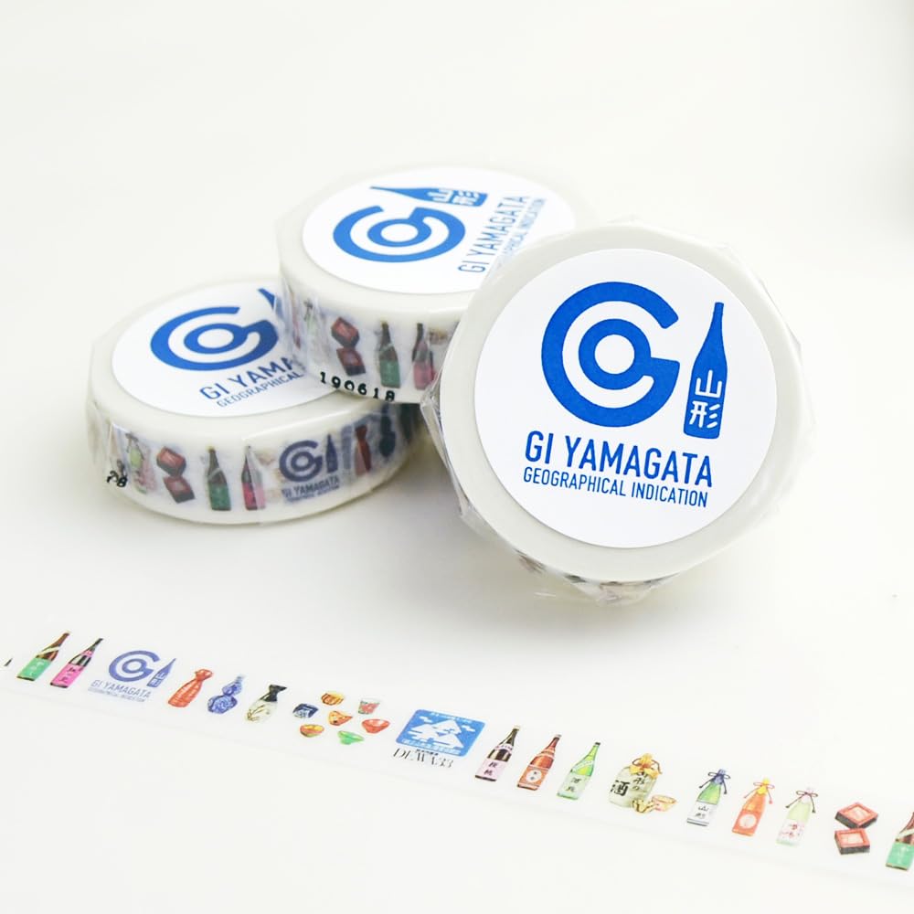 Amazon.co.jp: 石山商店オリジナルマスキングテープ [山形の酒日本酒