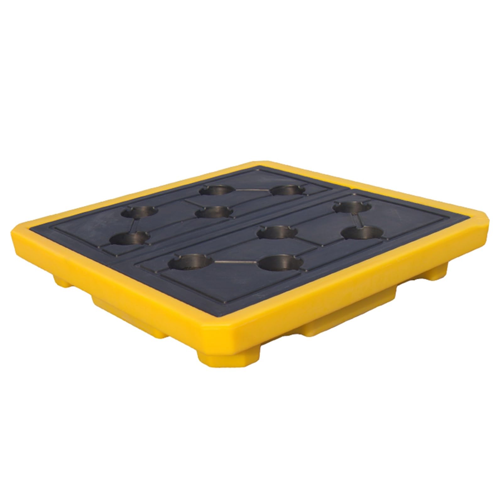 Plateforme de rétention modulaire industrielle pour palettes, supports muraux de garage, bac de rétention, plateau de stockage industriel antidérapant pour fûts d'huile, palette étanche pour