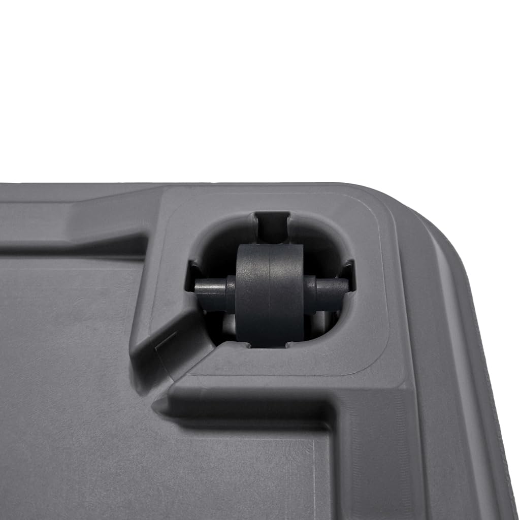 Kreher XL Pflanzkasten Cosmo mit Rollen und Wasserstandanzeige in verschiedenen Formaten und Farben. Der Eye-Catcher für Garten, Terrasse, Restaurants & Gewerbe! (Anthrazit, 80 L)