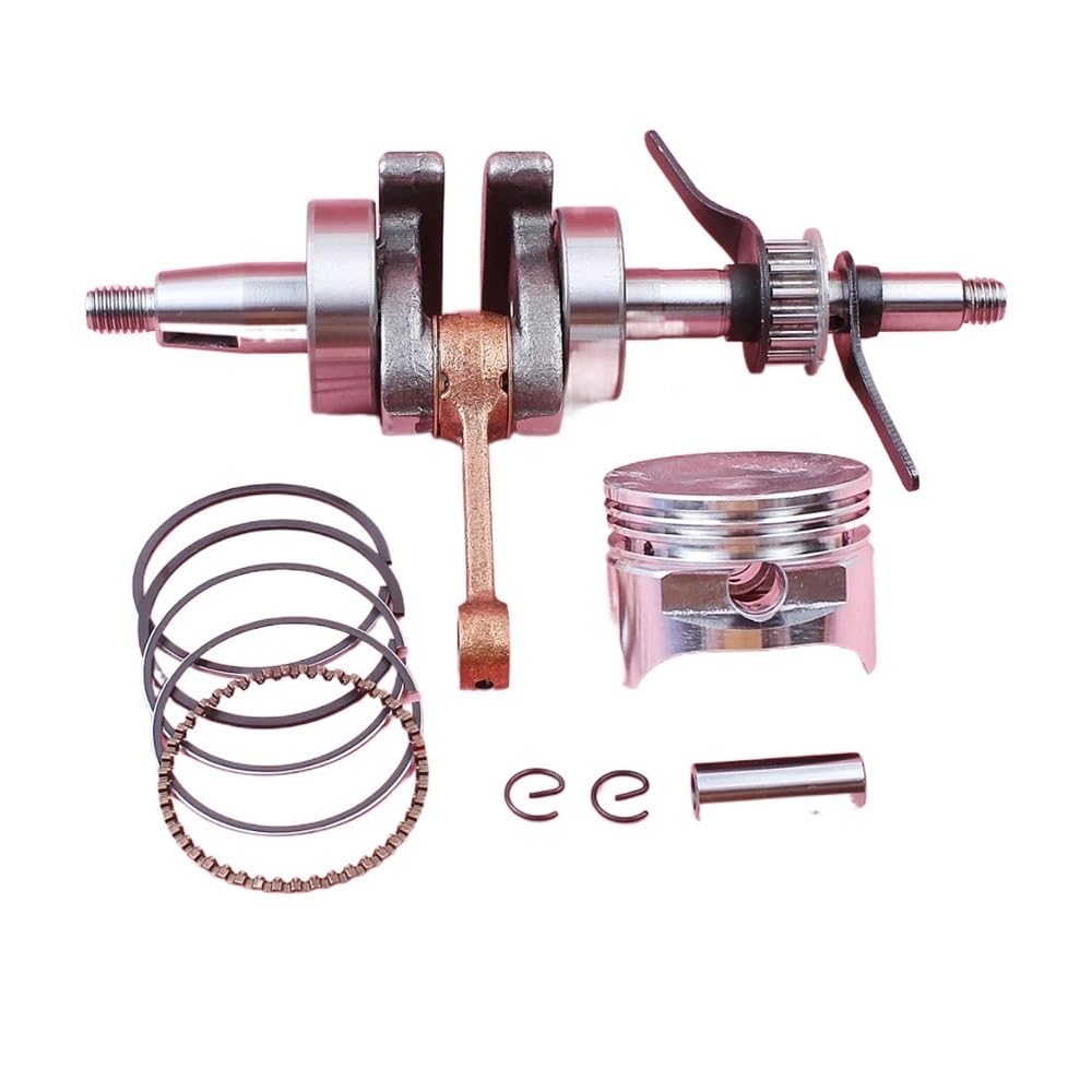 Kit de Anillo de retención de Pasador de pistón de cigüeñal de 39 mm, Compatible con cortacésped GX35 de 4 Tiempos, Motor de Gasolina pequeño.