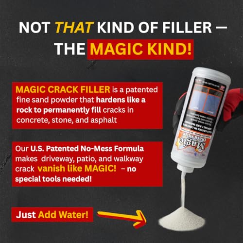 Gray Concrete Magic Crack Filler 2.5LB Bottle, Repair Any Crack in Driveway Patio Concrete, Easy Install No-Tool Application, No Mess Solution, - Image 3