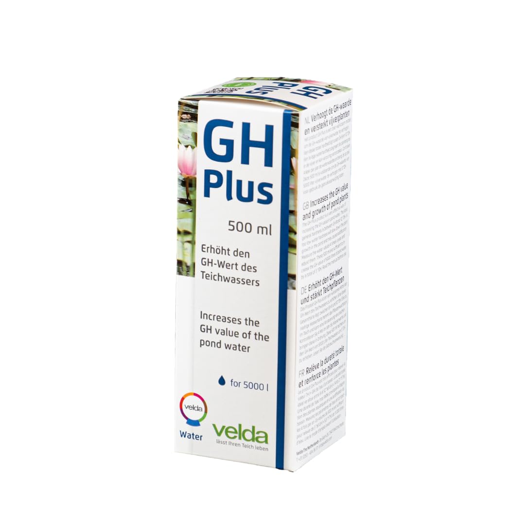 Produit Entretien Bassin Velda GH Plus - Additif Pour Bassin 1000 Ml - Augmente La Dureté De L'eau Pour Poissons Et Plantes Additif Bassin Velda