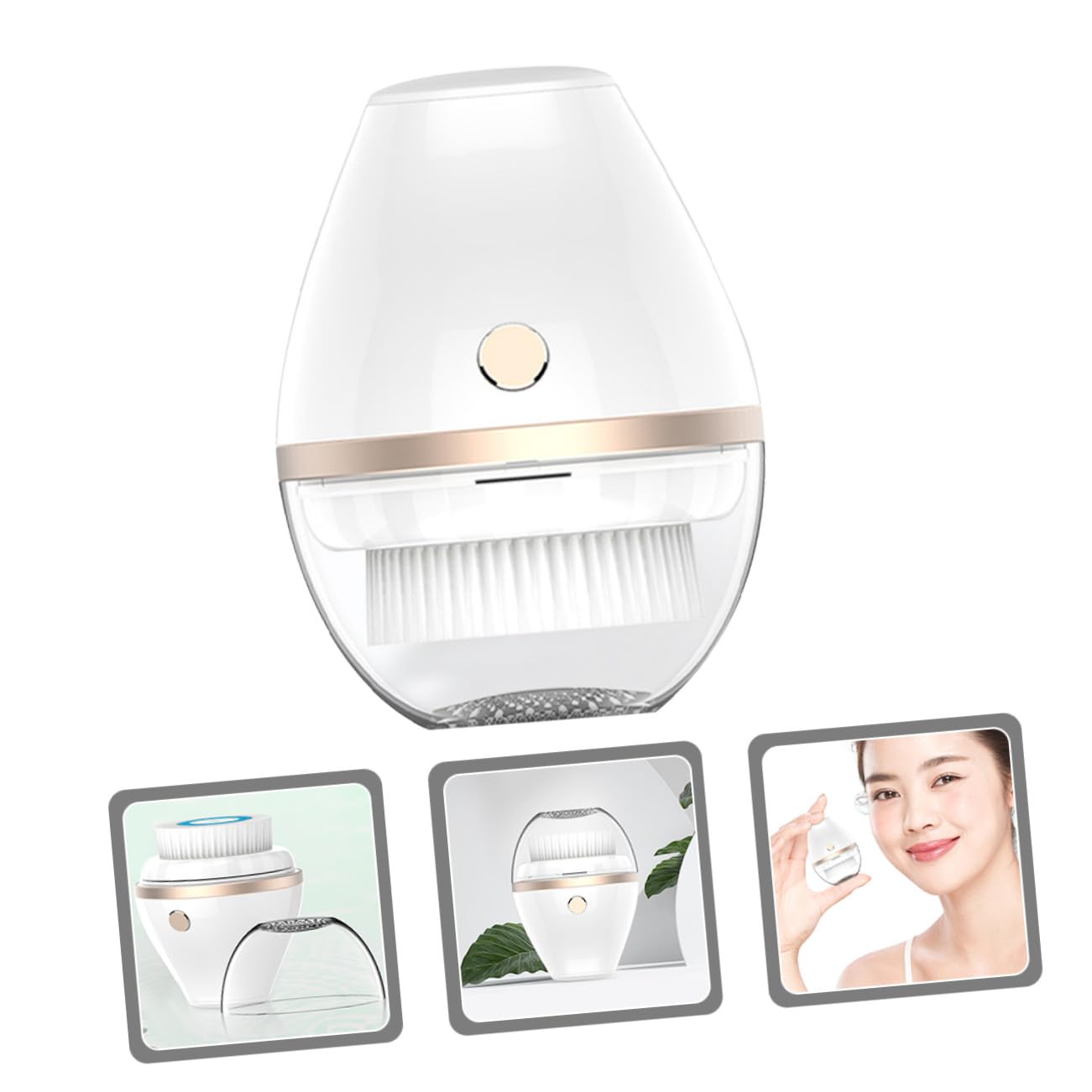 Cepillo Facial Eléctrico Limpiador con Cabezal Rotativo para Limpieza Profunda y Exfoliación Dispositivo Portátil para Mujeres y Niñas Elimina Puntos Negros y Mejora la
