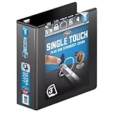 Wilson Jones 3 Ring Binder 3 Inch, Ultra Duty D-Ring View Binder with Extra Durable Hinge, Customizable, Black (W86631)