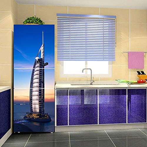 Vinilo de Dubai para refrigerador autoadhesivo e impermeable de 77x200cm 4