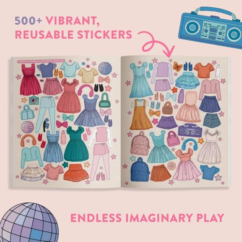 My Fancy Sticker Storybook: Dance Recital: 500+ Reusable Dress-up Sticker Book for Kids Ages 5-8 (Sticker Activity Book Series) - Thumbnail 3