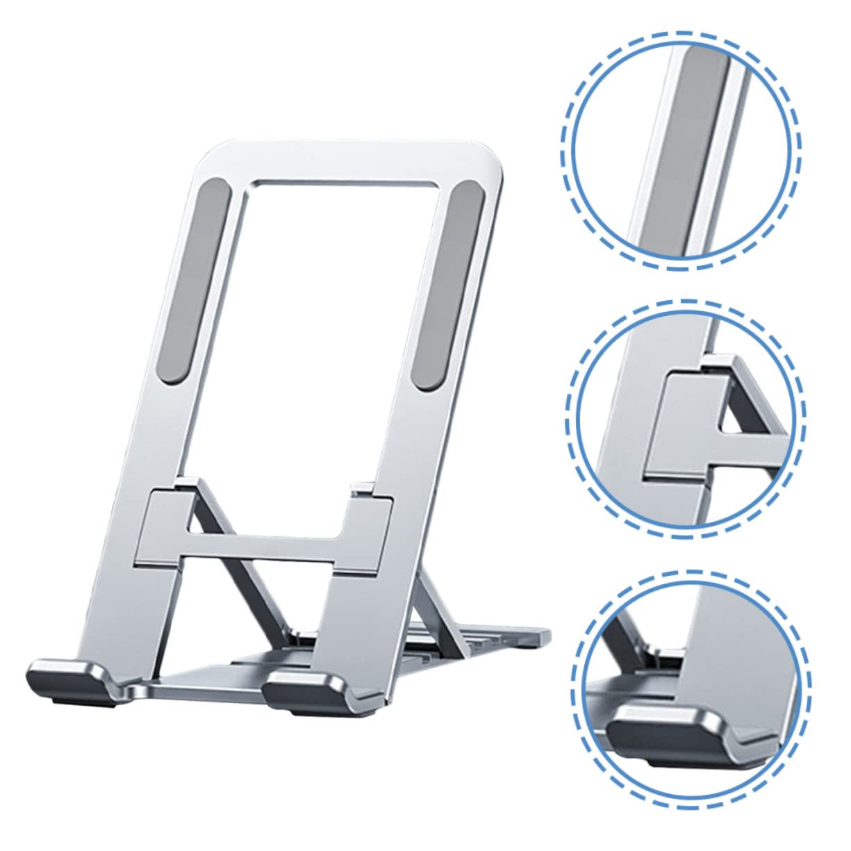 Hemobllo 3pezzi Supporto Per Telefono Da Scrivania Pieghevole e Portatile Supporto Per Smartphone e Tablet Design Elegante Per Casa Ufficio e Studio