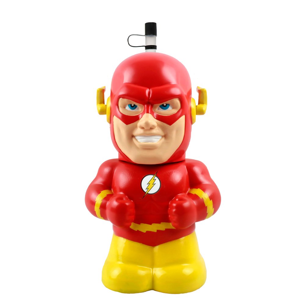 Wonder Woman Big Sip Water Bottle 16oz - DC Comics Superhero Kids Drink Bottle