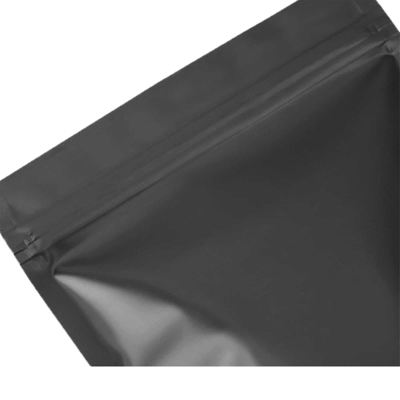 100 Stück Matte Mylar-Folie Standbodenbeutel mit Reißverschluss, wiederverschließbar, wiederverwendbar, Aufreißkerbe, for Lebensmittel, Snacks, gemahlene Kaffeebohnen ，Plastik-Ziploc-Beutel(B