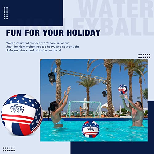 Honoson Neoprene Pool Volleyball Water Volleyball 7.9" Diameter Inflatable Swimming Pool Volleyball Basketball Soft Beach Volleyball Water Balls Waterproof Outdoor Volleyballs With Pump (3 Pcs) #TOP6