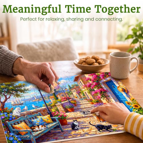 Image of Large Piece Puzzles for Dementia Seniors - 100 Piece Puzzles for Adults