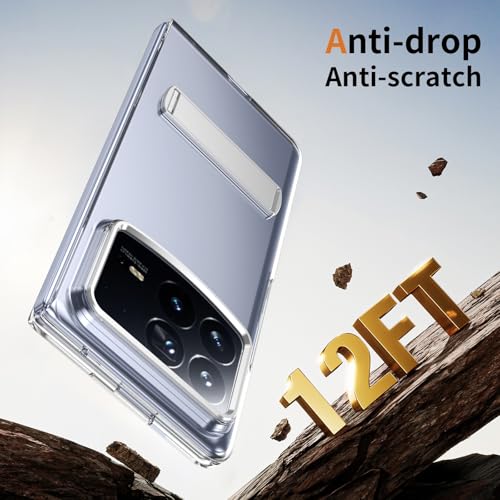 Étui Xiaomi Mix Fold 4 robuste de qualité militaire en version transparente haute résistance - 6