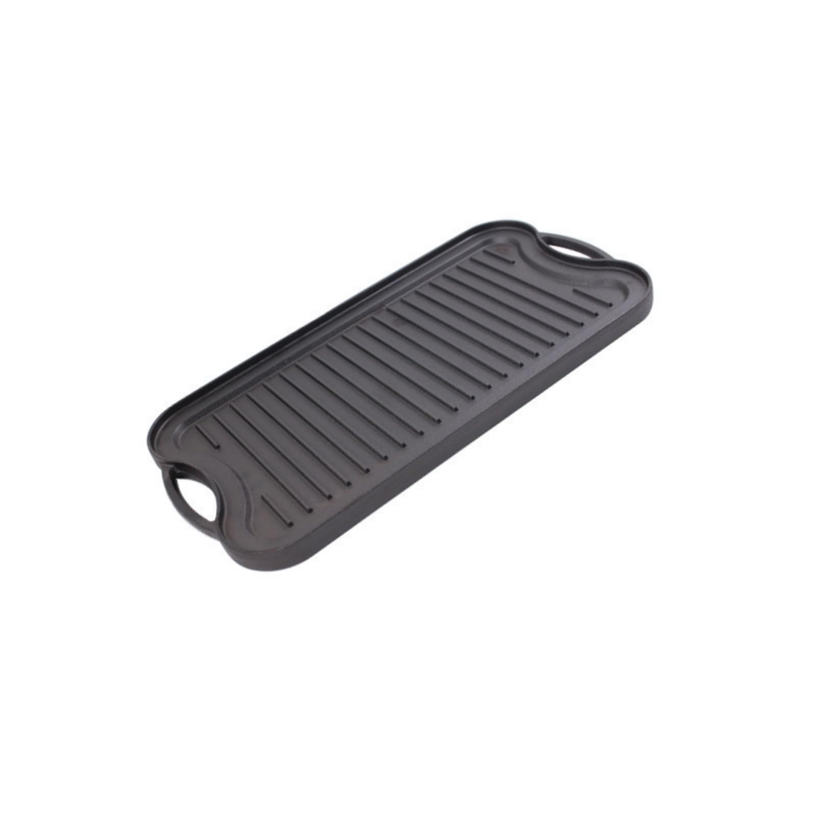 MagiDeal Plancha Hierro Fundido Parrilla Hierro Fundido Resistente Sartén con Asas para Cocineros, Cocina