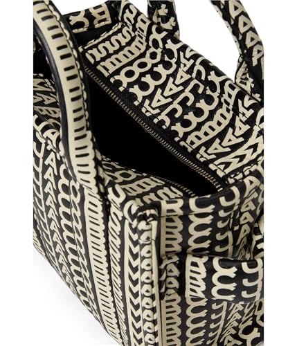Bolso Marc Jacobs The Monogram cuero Mini negro/blanco miniatura 4
