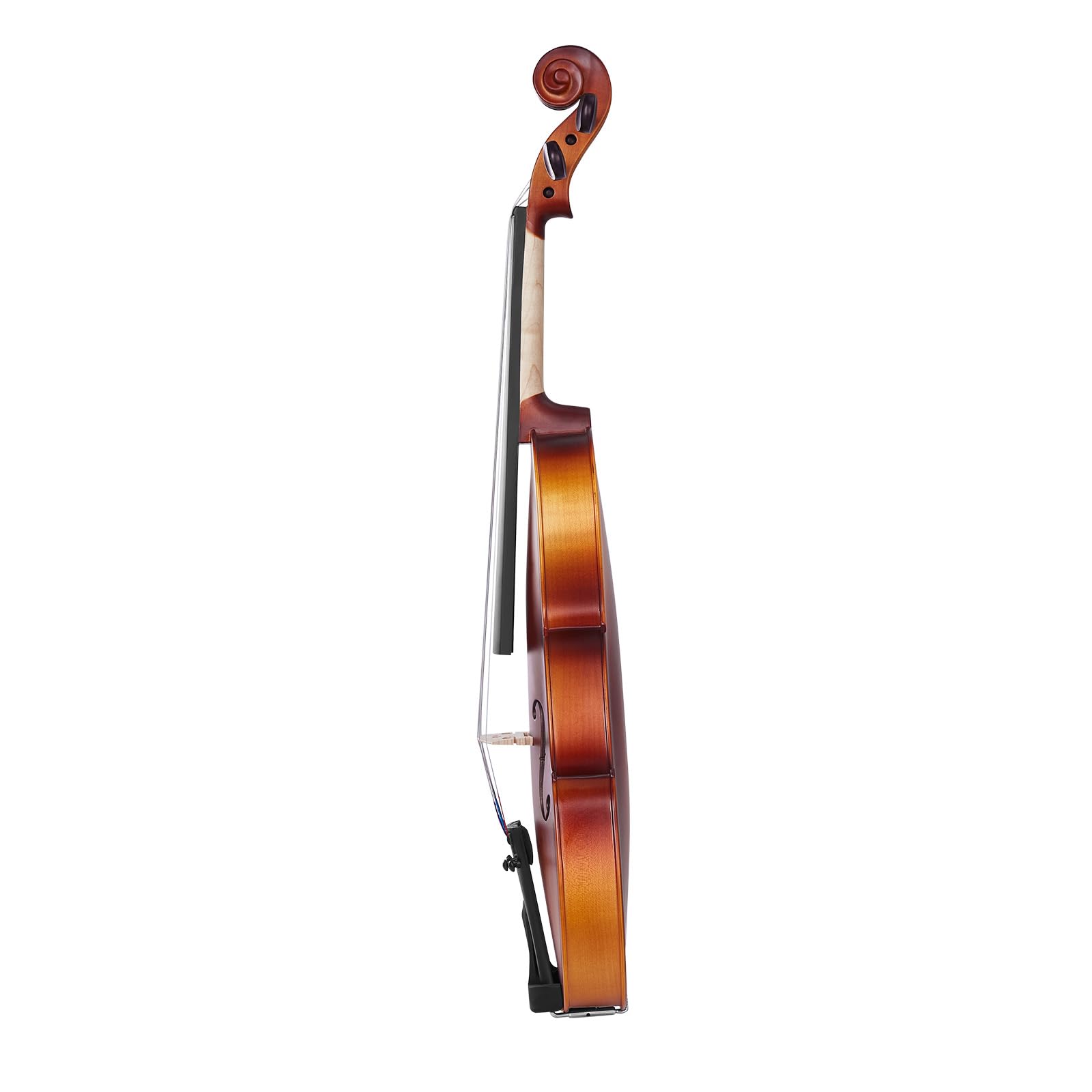 VEVOR Set di Violino 355 mm Set Completo per Violino con Custodia Rigida, Colofonia, Archetto, Spalliera, Ponticello, Accordatore e Corde Extra, Strumenti Musicali per Adulti, Studenti, Marrone Opaco